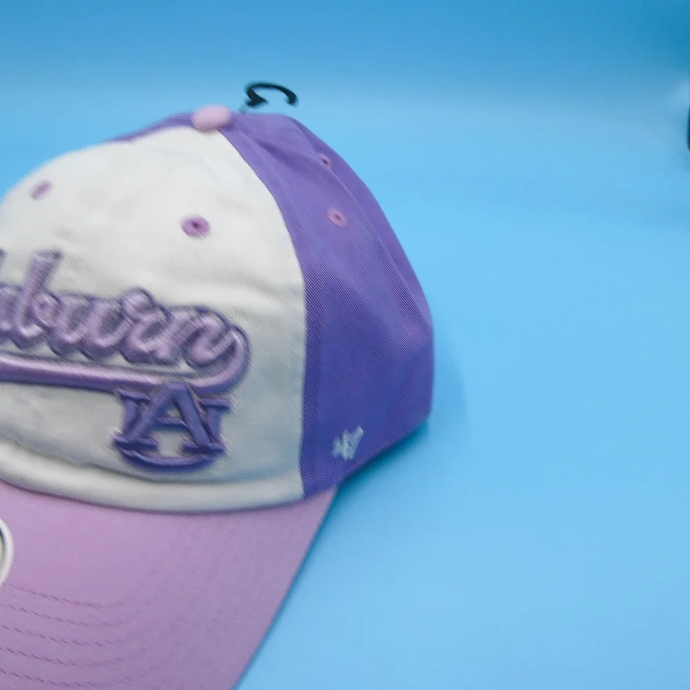 '47 Hat Womens One Size Clean Up Auburn‎ Tigers Purple White Cotton Adjustable